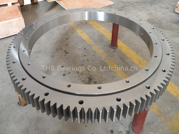 crossed roller slewing bearing with external gear for cranes-THB Bearings