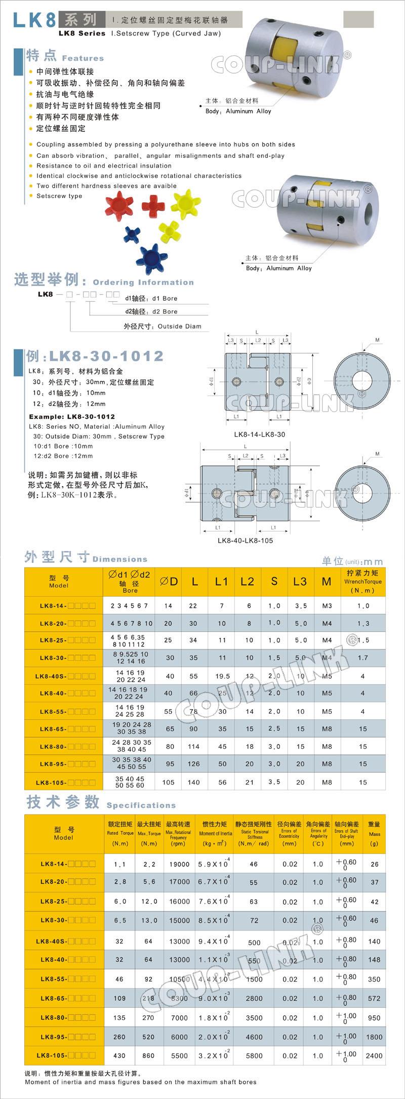jaw flexible coupling