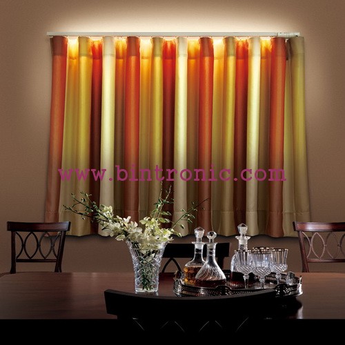 Motorized Curtain Track with LED