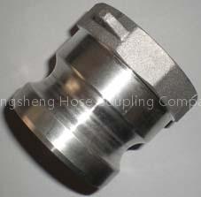 Aluminium cam and groove coupling