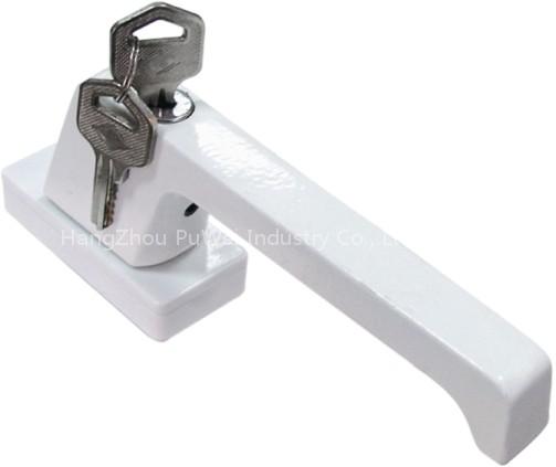 90110507 Zinc alloy door and window handle with lock (For PVC doors and windows)