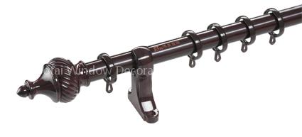 Imitating padauk curtain pole