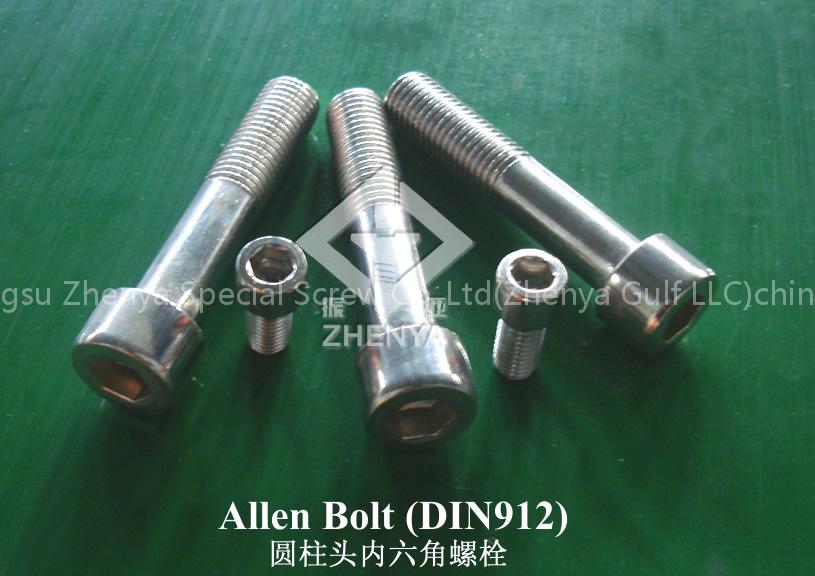 INOX AISI304(A2) AISI316(A4) Allen Bolt/Socket Head Cap Screw(Din912)