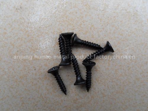 black phosphated drywall screw