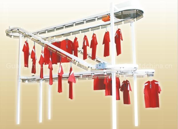 Interactive double-deck conveying line&dry cleaning equipment