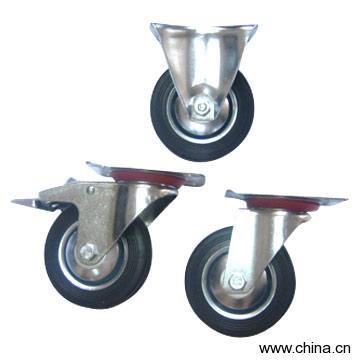 Rubber Industrial Casters