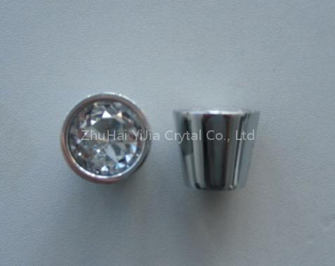 50012 Crystal knos with brass plate(*)