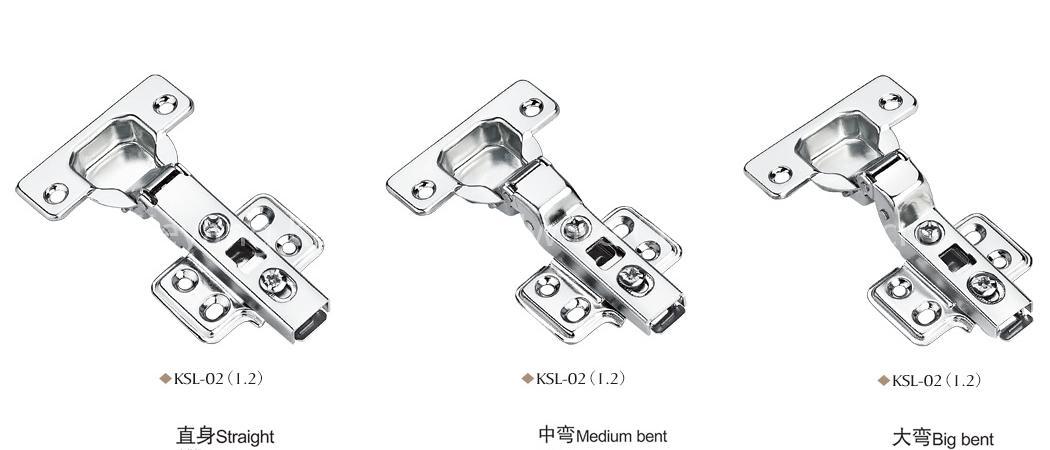 two section strength fast-loading door cabinet hinge
