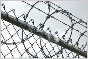 Galvanized barbed wire