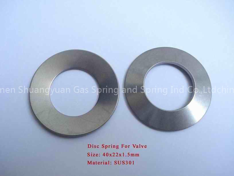 Disc spring used for valve