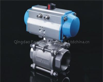 Pneumatic ball valve