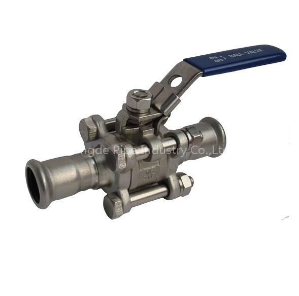 3pc press ball valve