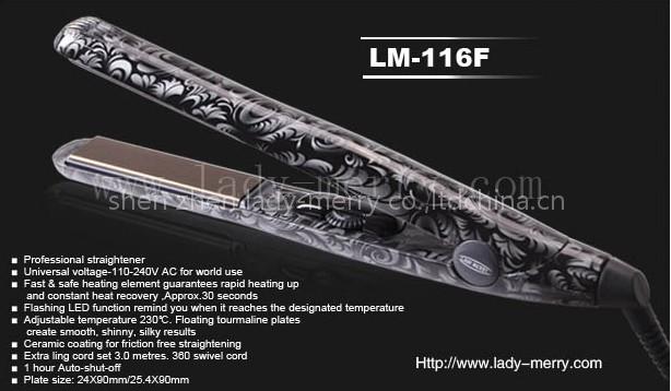 MCH tourmaline hair straightener