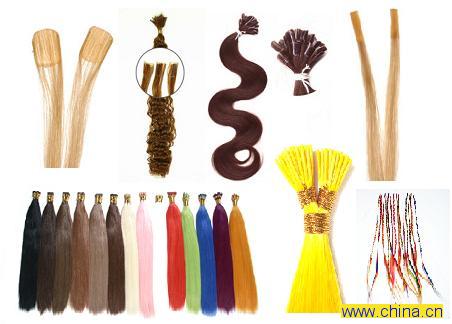 100%human hair products extension