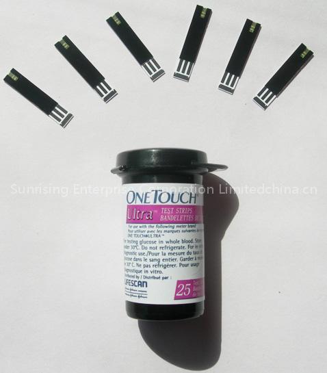 one touch blood glucose test strips