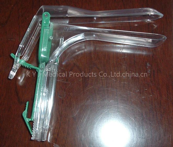 Disposable speculum dilator with light source