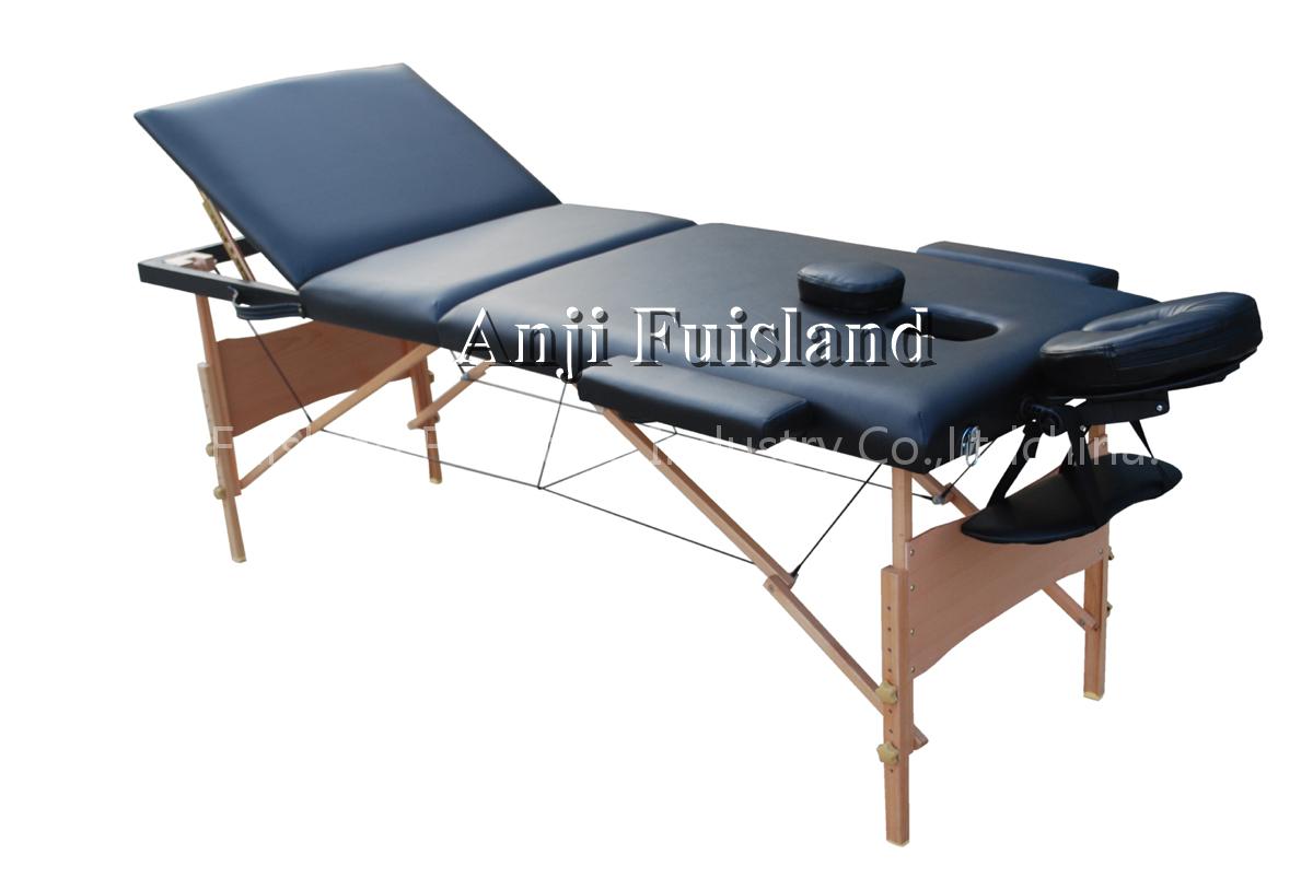Wooden massage table