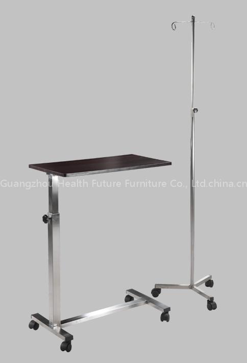 Moveable Table and IV Pole