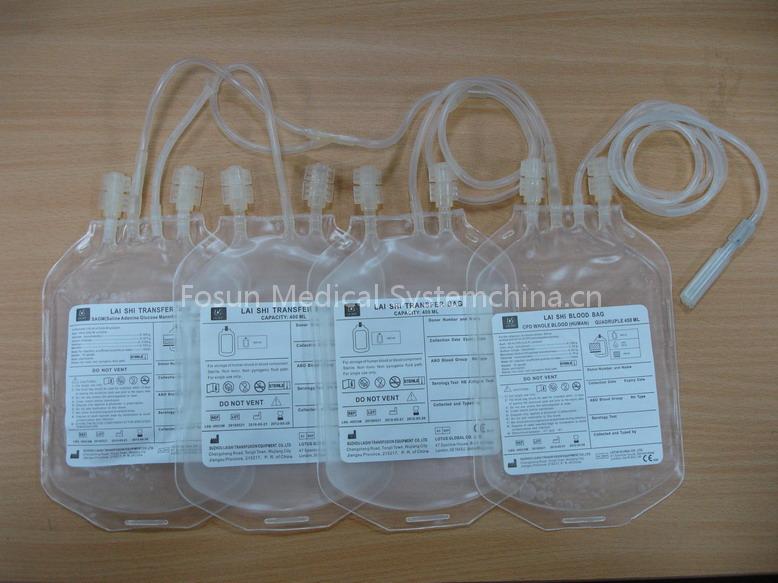 Quadruple blood bags