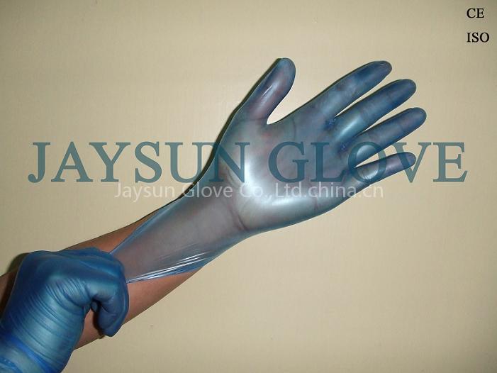 Disposable Powdered Blue Vinyl Glove