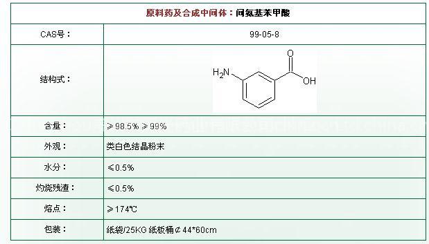 M-aminobenzoic acid