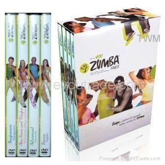 Wholesale TV Zumba Fitness exercise workout 4 DVD slimming loss weight