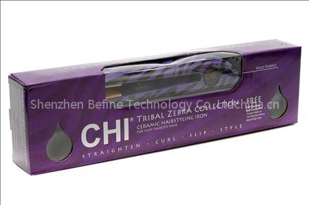 CHI Tribal Zebra Flat Iron(Purple)