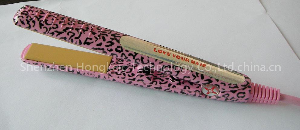 mini Leoparden-look hair iron
