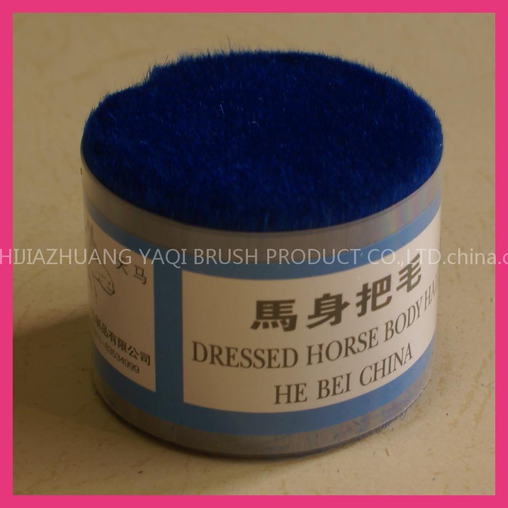 blue horse hair
