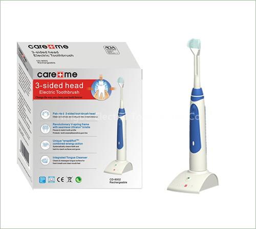 3 sided electric toothbrush