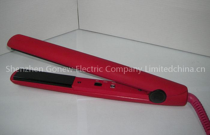 red paint hair straightener