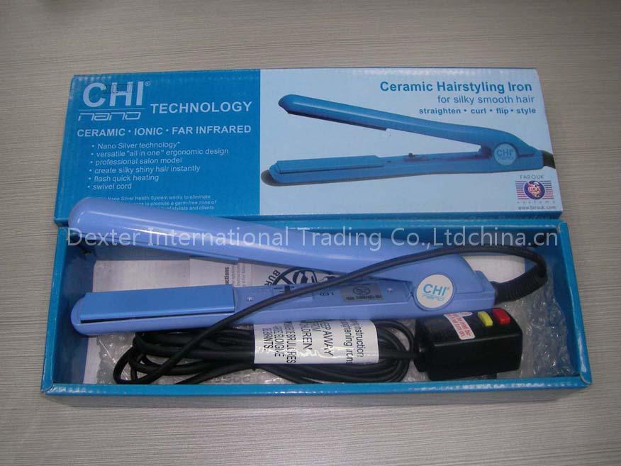 Wholesale CHI hair flat iron(blue)