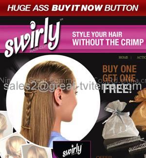 Swirly hair clip/as seen on tv/china wholesale swirly hair clip