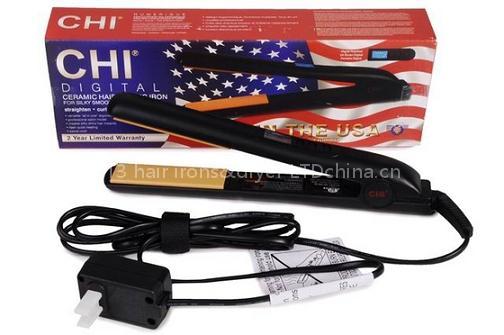 Farouk Chi Digital Black Ceramic Flat Iron,$23-$25 with shipping,4 days by DHL!