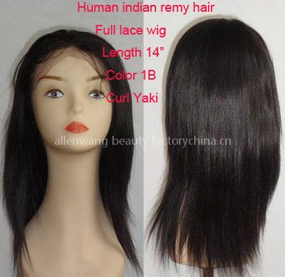 100% indian remy Full lace wigs