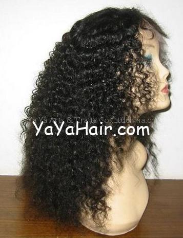 Human Hair Kinky Afro Full Lace Wigs