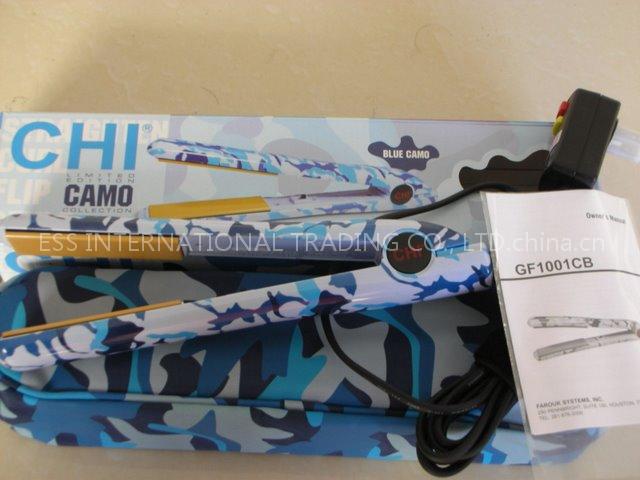 drop shipping origin CHI Blue camo hair iron reset plug