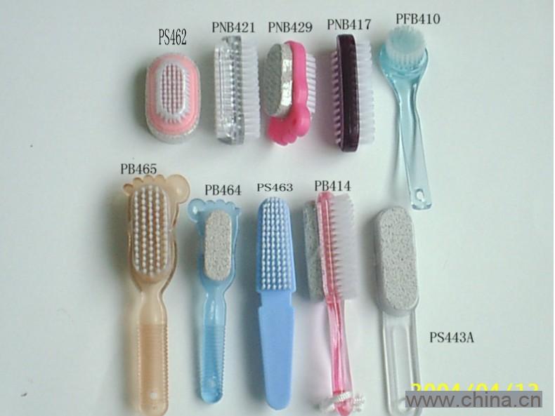 nail brush,plastic brush,pedicure product,manicure product,body brush,pumice brush,cleaner brush