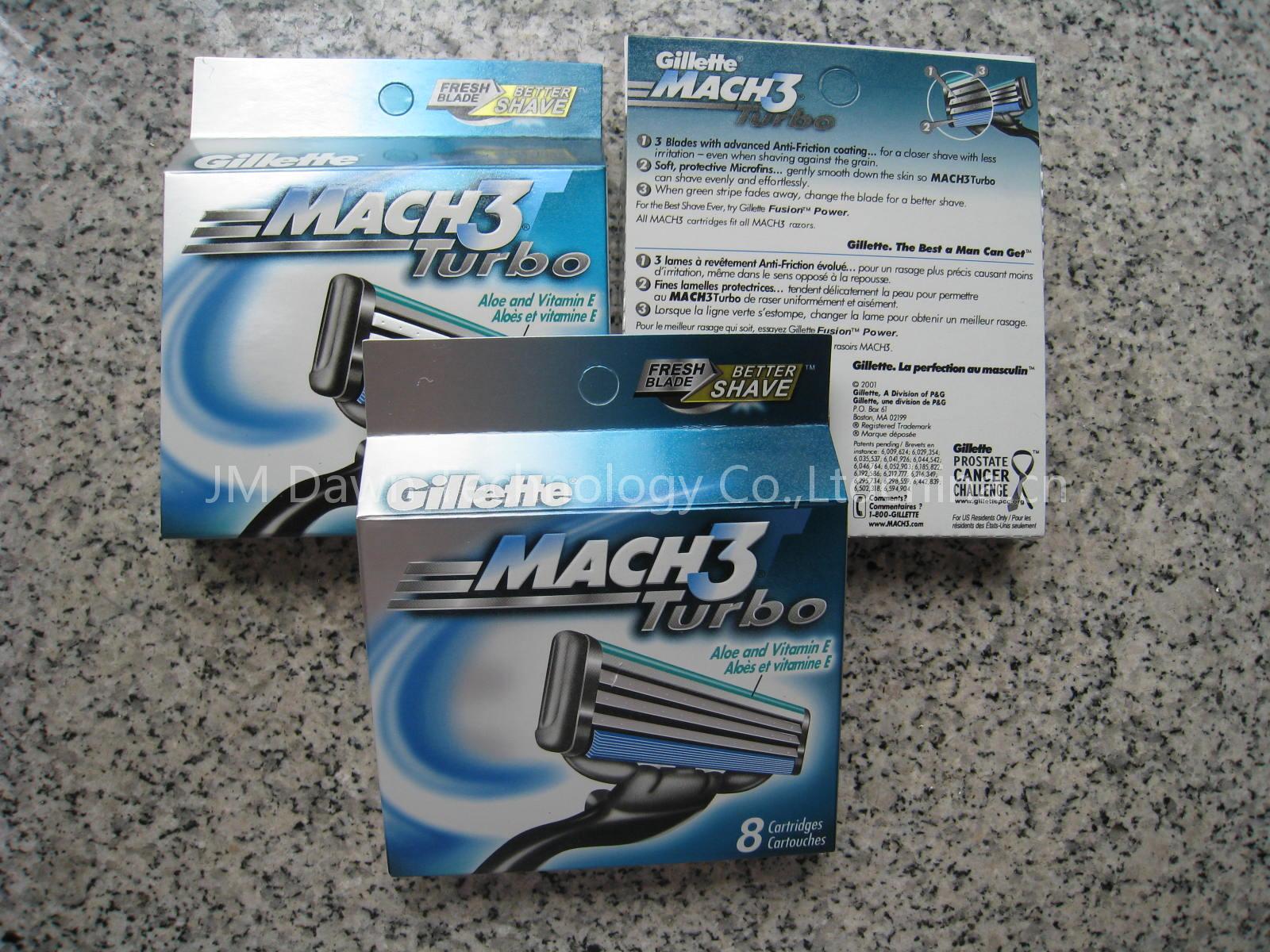 Mach3 Turbo 8cartridges per pack NEW US