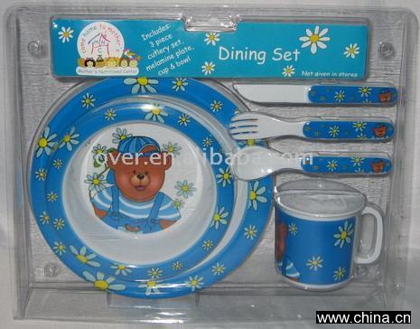 6pc Melamine Baby Set