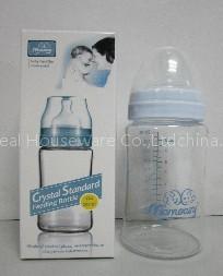 8oz wide-neck borosilicate feeding bottle