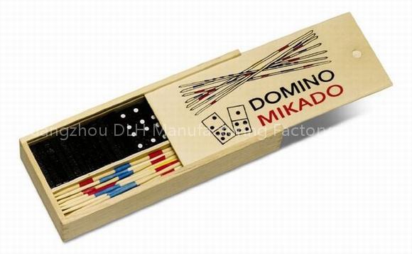 Wooden Garden Dominoes Game- DLH13501-2