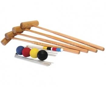 Wooden Garden Croquet Game- DLH90826-7