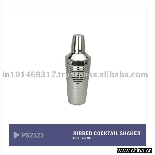 Ribbed Cocktail Shaker