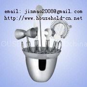 Ice bucket.Wine shaker, Wine flask, Cocktail Set, Bar compass, Bottle stopper, Wine bottle rack / holder, Wine bottle collar Wine opener BAR BUTLER
