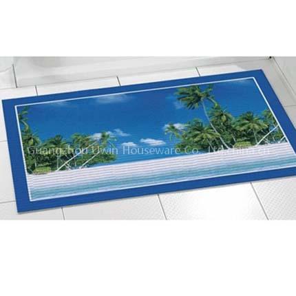PVC printed bath mat
