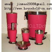 Window scraper. Toilet brush. Waste bin.landury bin .pedal bin.trash can. Soap dispenser. paper holder. Soap dish. Towel holder.Garbage Bin.Bathroom Accessories .Toilet Pump .Toilet Brush & Paper holder set.Toothbrush. tissue box