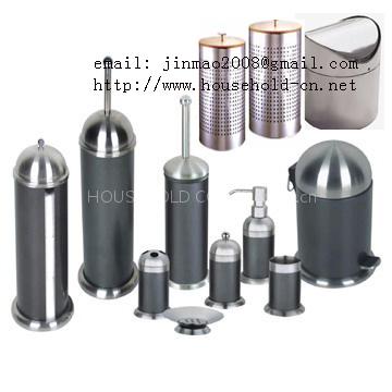 Soap dispenser.Toilet brush. Waste bin.landury bin .pedal bin.trash can. Soap dispenser. paper holder. Soap dish. Towel holder.Garbage Bin.Bathroom Accessories .Toilet Pump .Toilet Brush & Paper holder set.Toothbrush. tissue box