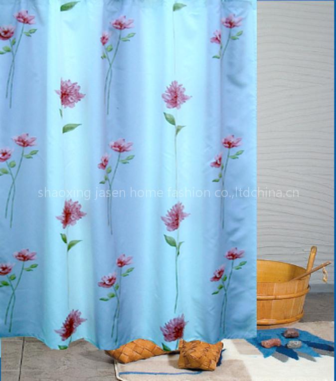 Printing shower curtain