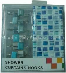 pvc printing shower curtain